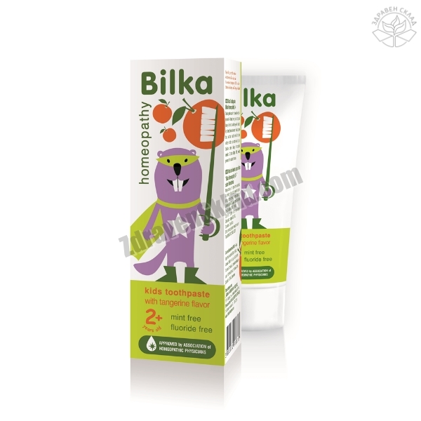 Паста за зъби за деца над 2 години 50 мл - Bilka Homeopathy Bilka Homeopathy Kids Toothpaste 2+ with Tangerine Flavor